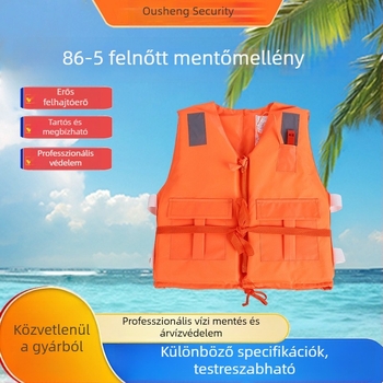 86-5 Felnőtt mentőmellény magas felhajtóerővel, professzionális mentőmellény vészhelyzetekre