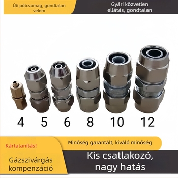4–16 mm-es levegőcső gyorscsatlakozó készlet teherautókhoz és utánfutókhoz