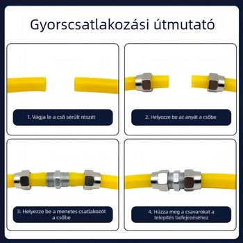 4–16 mm-es levegőcső gyorscsatlakozó készlet teherautókhoz és utánfutókhoz