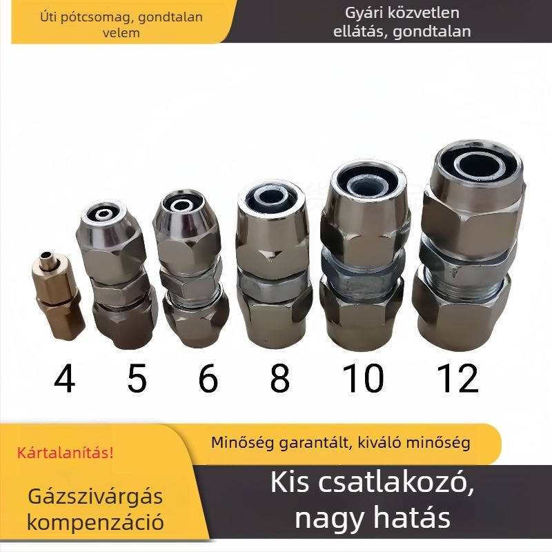 4–16 mm-es levegőcső gyorscsatlakozó készlet teherautókhoz és utánfutókhoz