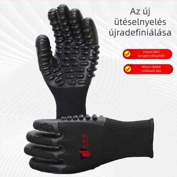 Ipari antivibrációs kesztyűk, légáteresztő, építkezésekhez, csúszásmentes és kopásálló