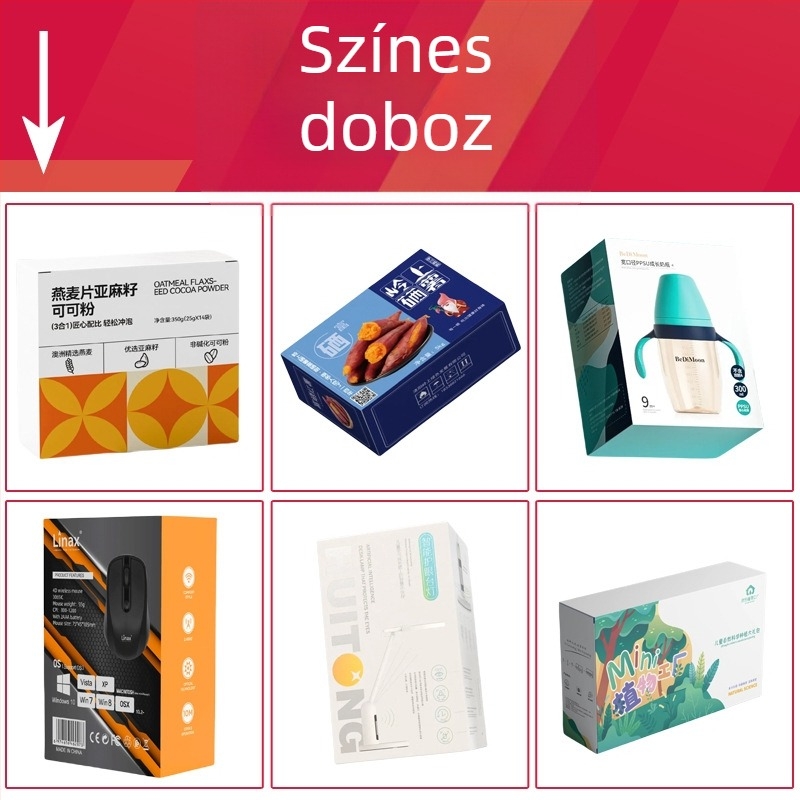 Adatkábel csomagoló doboz, 3C digitális színes doboz, testreszabható egér- és fülhallgató dupla beillesztős doboz, fehér kartondoboz, kis tétel hullámkarton doboz