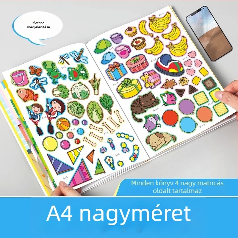 Matematika tanulását segítő matricás könyv 2–6 éveseknek: Koncentrációt fejlesztő matricák