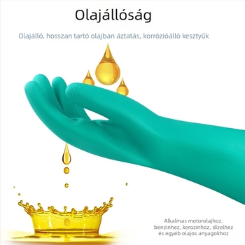 Ruiya nitril kesztyű 6-os szintű kémiai ellenállás, sav-bázis és olajálló, kopásálló munkavédelmi kesztyű