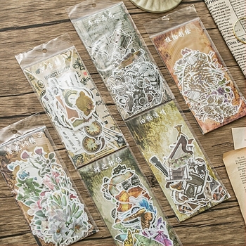 Múltidéző sorozat: Washi papír matricás csomag naplókhoz és scrapbookhoz – DIY dekoratív matricák, 10 dizájn