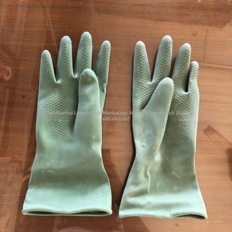 Double One márkájú butil-nylon béléses ipari kesztyűk, sav- és lúgálló
