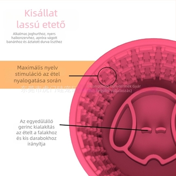 Szilikonból készült lassú etető tál kisállatok számára