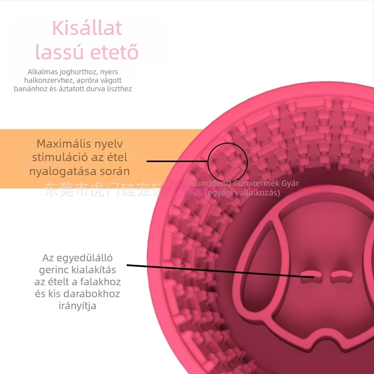 Szilikonból készült lassú etető tál kisállatok számára