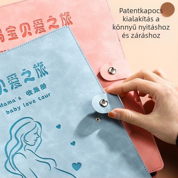 A4-es méretű bőrtok terhességi vizsgálatokhoz: ultrahangos dokumentumok és orvosi jelentések tárolására