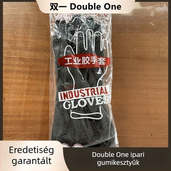 Double One márkájú ipari gumikesztyűk munkahelyi védelemre petrochemikai, mezőgazdasági és gyártási ágazatokban.