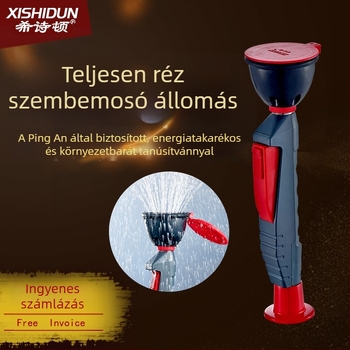 Hyston teljesen réz laboratóriumi szemmosó állomás, egyportos szemmosófej és kétsportos zuhany, asztali vagy falra szerelhető kivitel