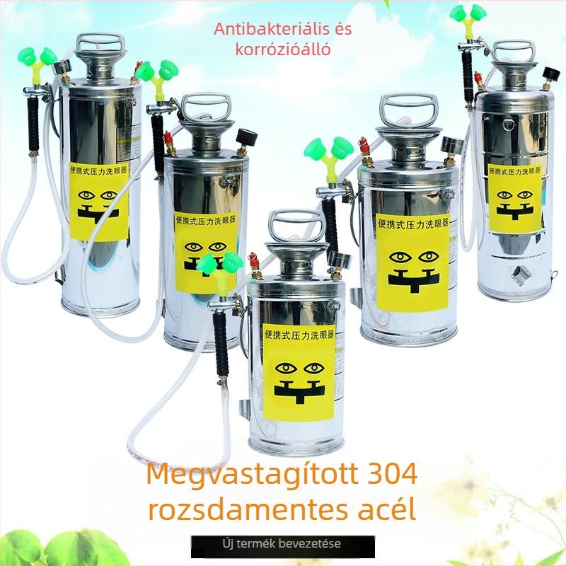 304 rozsdamentes acél hordozható szemmosó állomás laboratóriumi használatra és ipari alkalmazásokhoz