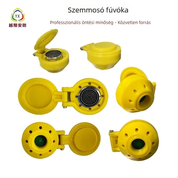 Rozsdamentes acél szemmosó fúvóka, szabályozható víznyomással, vészhelyzeti használatra