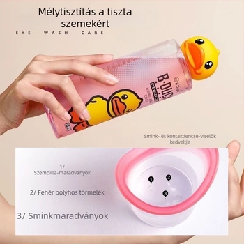 Cherish Ming Szemmosó Oldat Kis Sárga Kacsa Mintával, 500 ml, Szemmosó Pohár