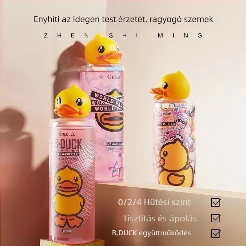 Cherish Ming Szemmosó Oldat Kis Sárga Kacsa Mintával, 500 ml, Szemmosó Pohár