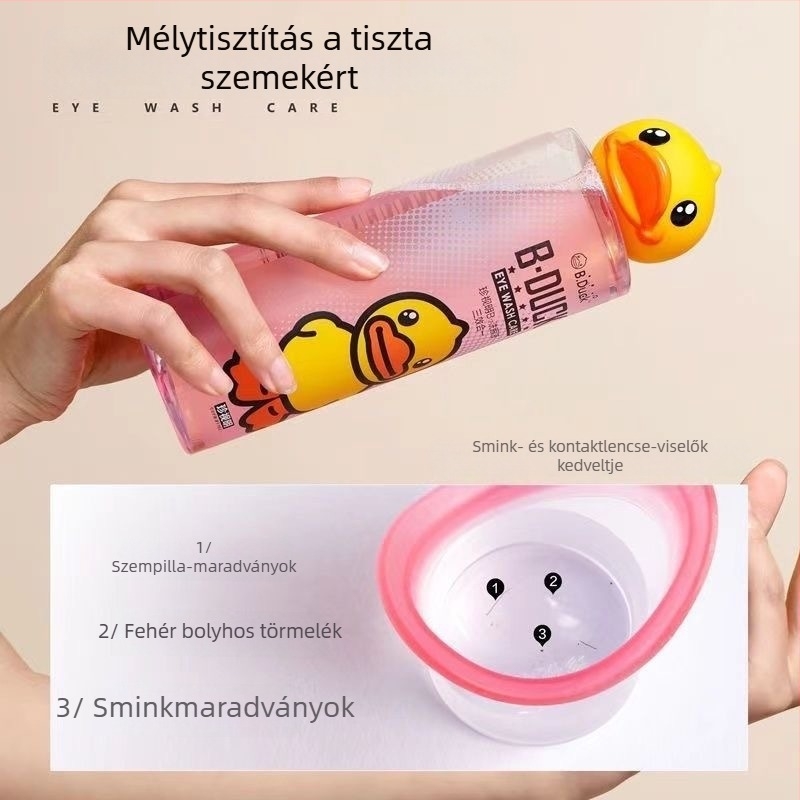 Cherish Ming Szemmosó Oldat Kis Sárga Kacsa Mintával, 500 ml, Szemmosó Pohár