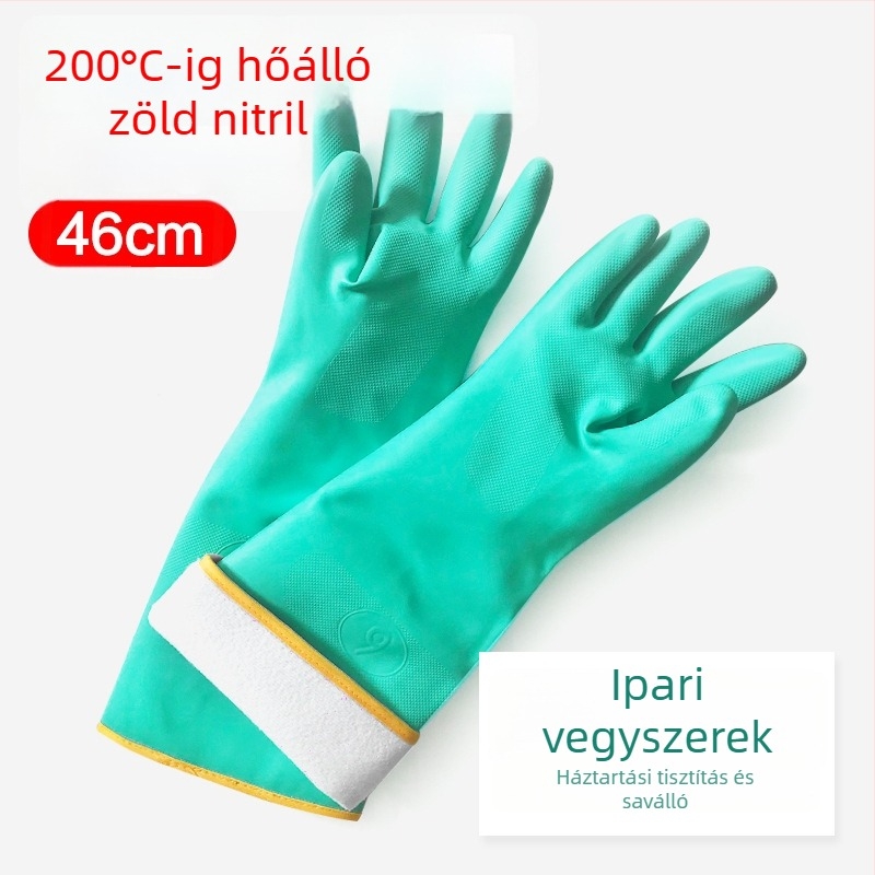 Hosszított vízálló, hőszigetelt ipari kesztyűk, magas hőmérséklet-ellenállás, olaj- és kémiai ellenállás, gőzállóság, mosogatáshoz forró vízben