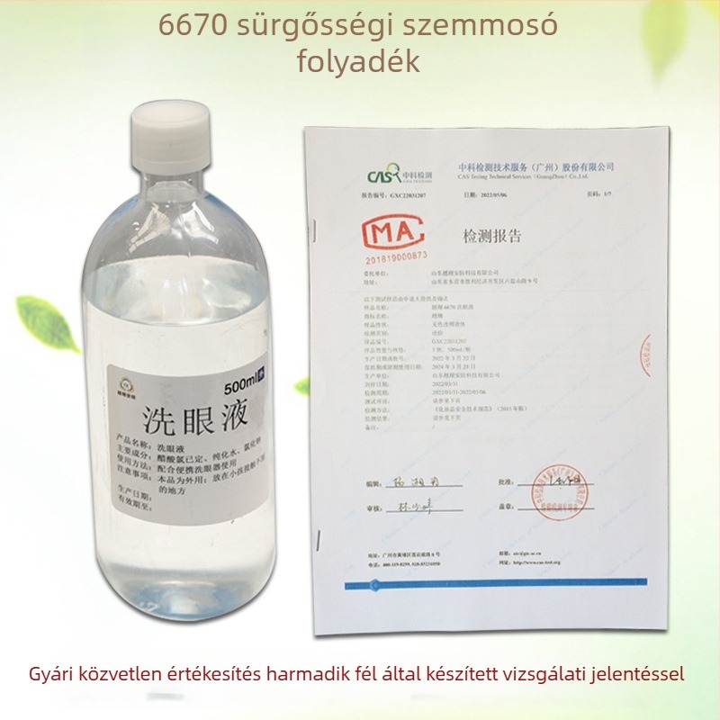 Fali szemmosó rendszer 500 L-es tartállyal, modell 6670, sürgősségi szem- és bőröblítés