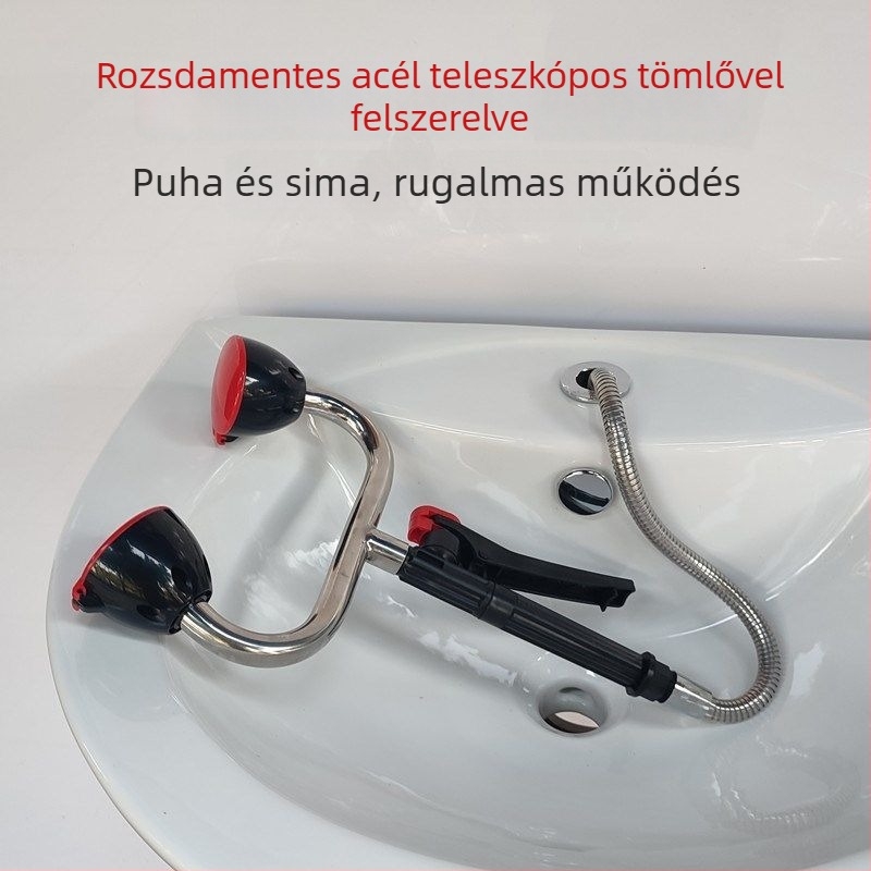 Laboratóriumi szemmosó állomás, ipari, asztali vagy falra szerelhető, kihúzható fejű permetezővel, egy- vagy két kimenetű