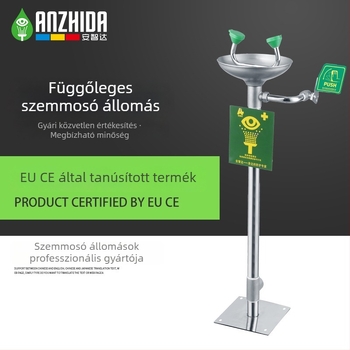 Anzhida AZD1201 304 rozsdamentes acél függőleges szemmosó állomás