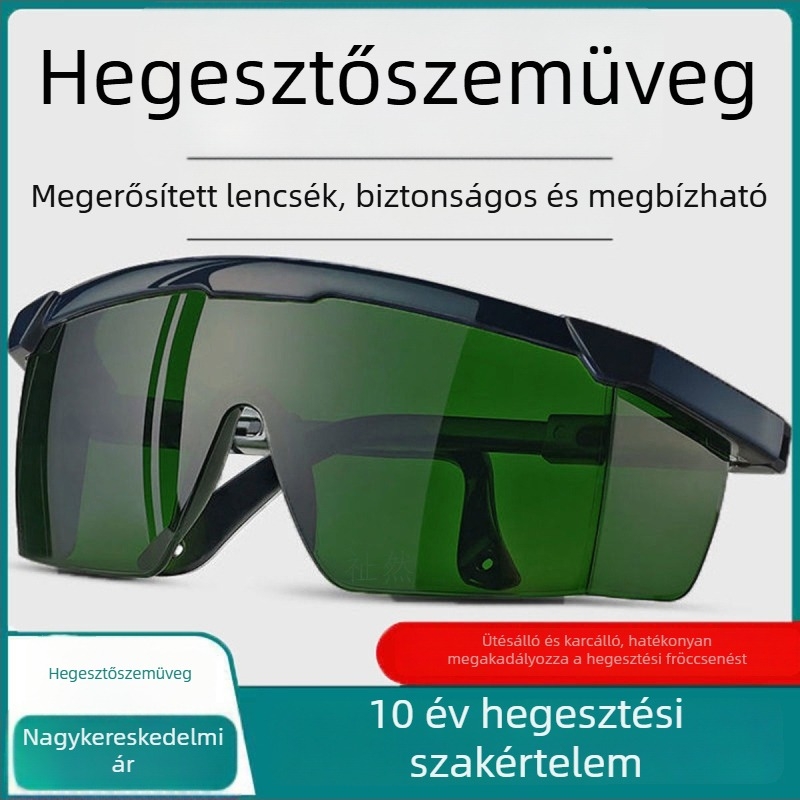 Hegesztő szemüveg a szem védelmére, porálló, tükröződésmentes, UV-védelem