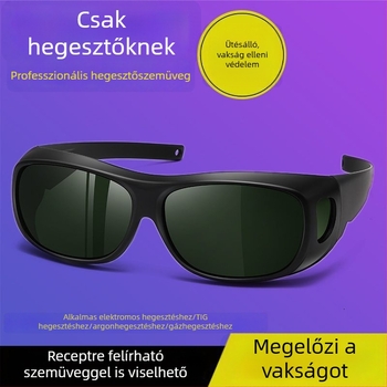Új stílusú hegesztőszemüveg elektromos, lézeres és TIG hegesztéshez – antireflexiós védelem
