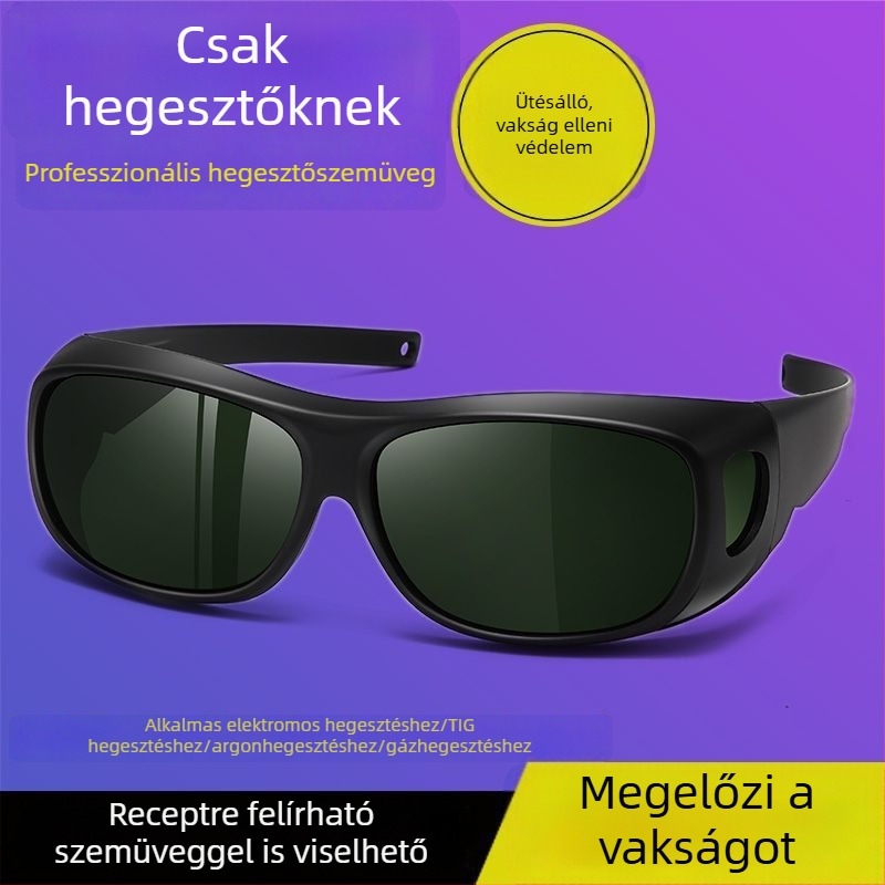 Új stílusú hegesztőszemüveg elektromos, lézeres és TIG hegesztéshez – antireflexiós védelem