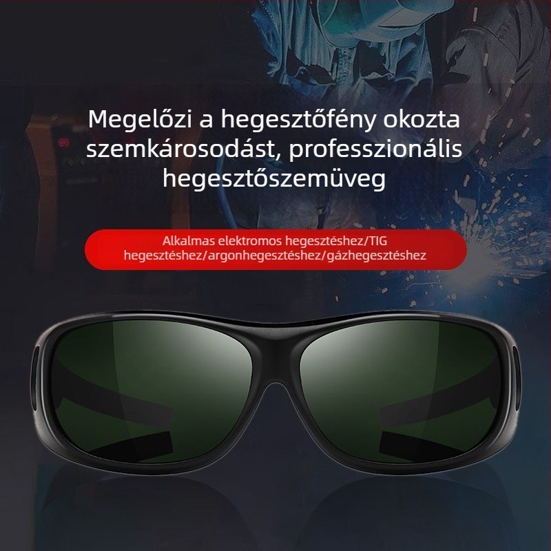 Új stílusú hegesztőszemüveg elektromos, lézeres és TIG hegesztéshez – antireflexiós védelem