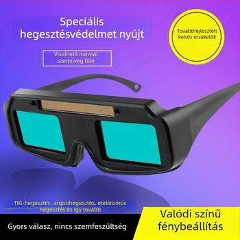 Automatikus fényelnyelő hegesztő szemüveg ívhegesztéshez, szemvédelem, rövidlátó felhasználóknak