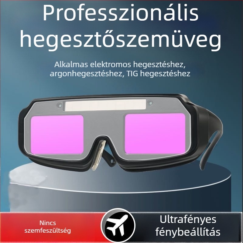 Automatikus fényelnyelő hegesztő szemüveg ívhegesztéshez, szemvédelem, rövidlátó felhasználóknak