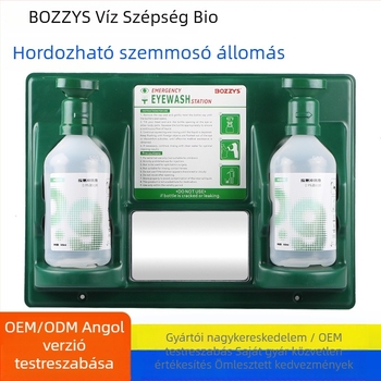 Ipari hordozható szemmosó állomás 0,9% nátrium-klorid oldattal