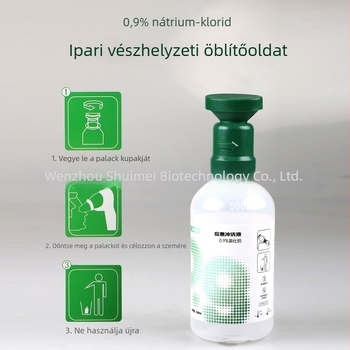 Ipari hordozható szemmosó állomás 0,9% nátrium-klorid oldattal