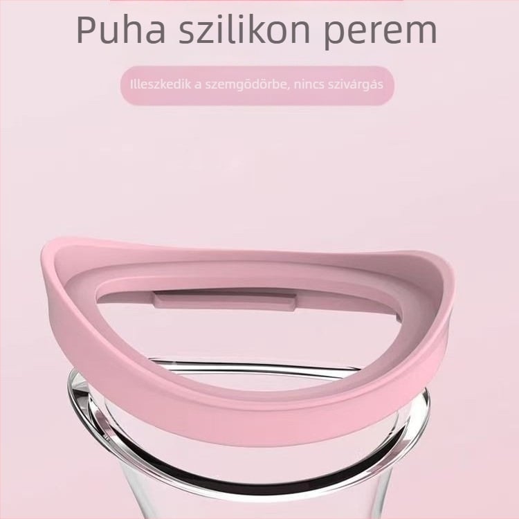 Szemmosó pohár, szemmosó eszköz, hordozható szemmosó készülék, szemek tisztítása és ápolása, enyhíti a szárazságot és a szem fáradtságát