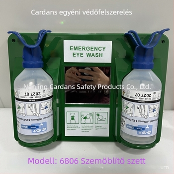 PLUM 4611 falra szerelt szemöblítő, laboratóriumi és kémiai ipari használatra, 4,9% steril foszfát puffertoldat
