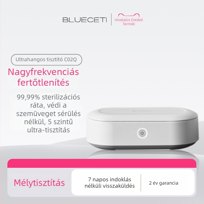 Blueceti Ultrahangos Tisztító Szemüvegre, Ékszerekre és Fogápolásra