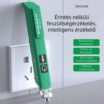 Érintés nélküli feszültségvizsgáló toll intelligens érzékelővel, professzionális, többfunkciós vonaldetektor és megszakítás-ellenőrző toll