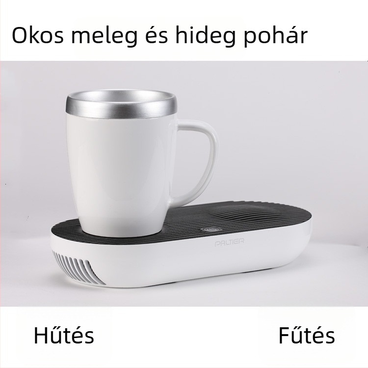 Okos forró és hideg italos pohár 2-in-1 fűtés és hűtés funkcióval, irodai dupla használat, automatikus kikapcsolás