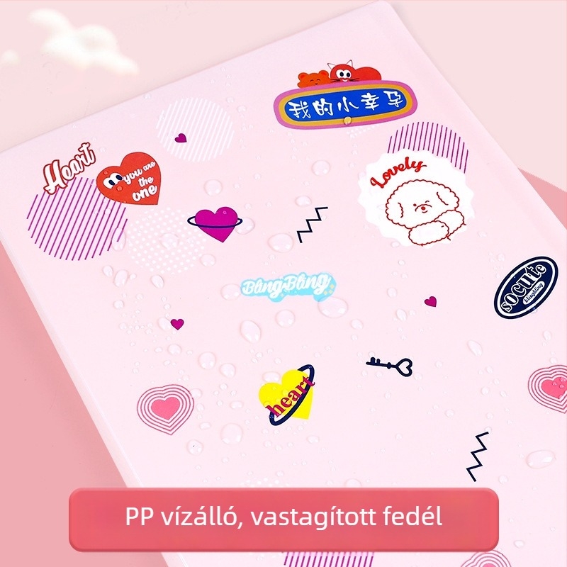 A4-es méretű prenatális vizsgálatok tároló mappa, ultrahang feljegyzések és terhességi dokumentációk számára, hordozható
