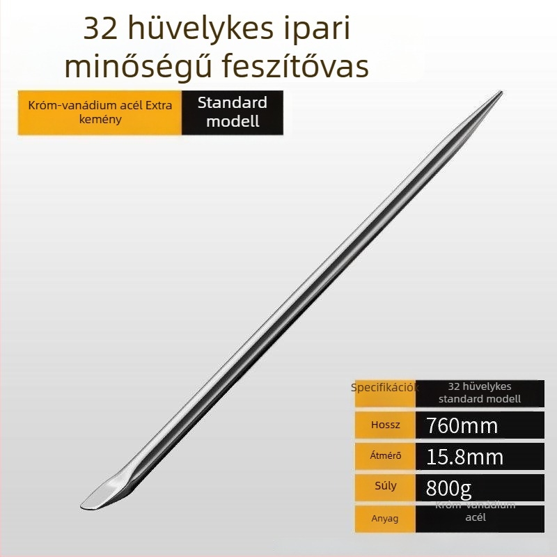 Magas szilárdságú Pry Bar krom-vanádium acélból, járművekhez, rozsdamentes acél teherautó kötél meghúzó eszköz, lever rúd