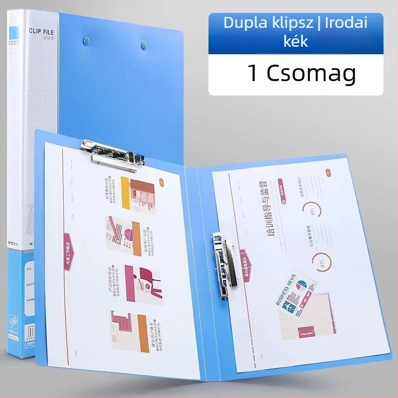 A4-es dokumentumtartó egycsipeszes kivitelben, dokumentumok és vizsgalapok tárolására