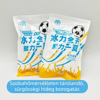 Sportoláshoz használható hűtőtasak, 120 g, gyors hűtés, azonnali hideg terápia