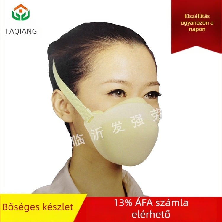 Aktív szénnel ellátott szivacsmaszk, por- és PM2.5 védelem, KN90 SF-BG