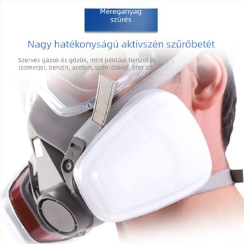 6200 gázmaszk permetezéshez és porvédelemhez aktív szén szűrővel