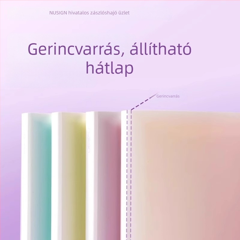 Deli NS518 Daylight Whisper sorozat A4-es mappa többszörös átlátszó zsebekkel vizsgadolgozatokhoz