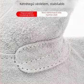 Hegesztő bőrből készült kesztyű, hőálló, csúszásmentes, kopásálló, puha, rövid modell, hüvelykujj megerősített, tűzálló