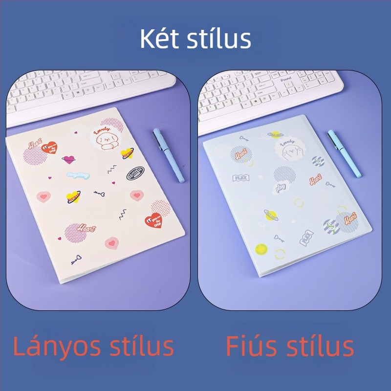 A4 terhességi vizsgálatok és prenatális feljegyzések szervezője — átlátszó többszintű mappa