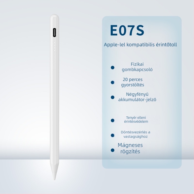 iPad kapacitív stylus Bluetooth-tal és mágneses töltéssel