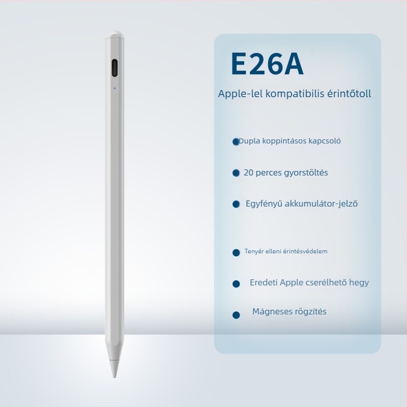 iPad kapacitív stylus Bluetooth-tal és mágneses töltéssel