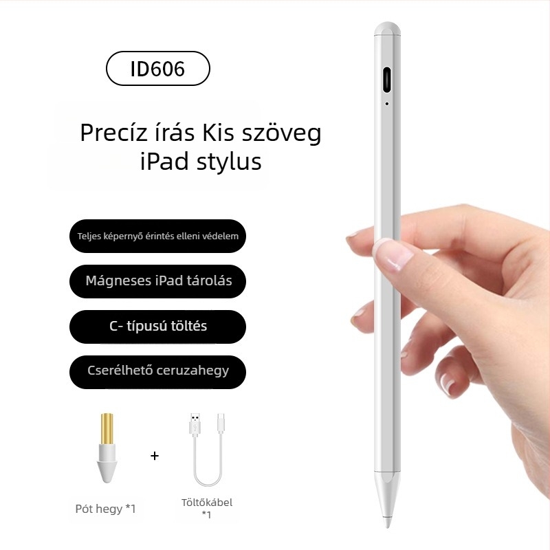 Apple Pencil 2. generációs kapacitív stylus iPadhez – rajzoláshoz tabletre