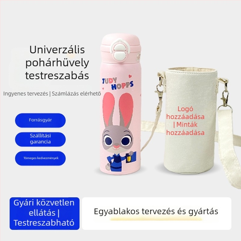 Univerzális pohártok üveg pohárhoz, hordozható vállon viselhető tok, állítható kültéri használatra